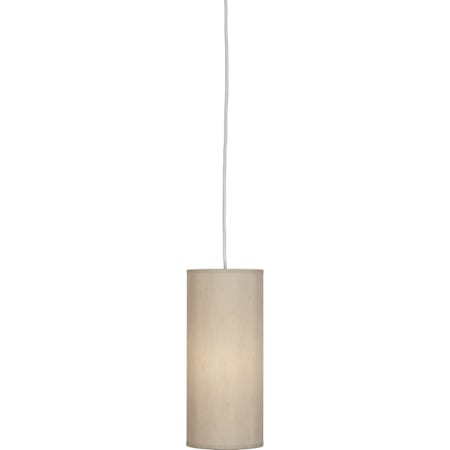 Robert Abbey Elena 5" Wide Mini Pendant with Dupioni Silk Shade Bone