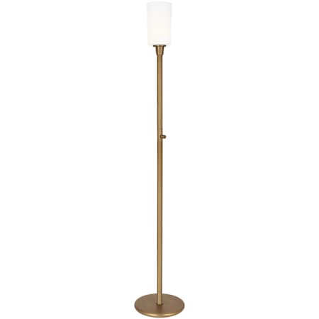 Robert Abbey Rico Espinet Nina 71" Tall Torchiere Floor Lamp with Cased Glass Shade Aged Brass