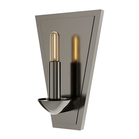 Robert Abbey Goldie 10" Tall Wall Sconce Blackened Polished Nickel