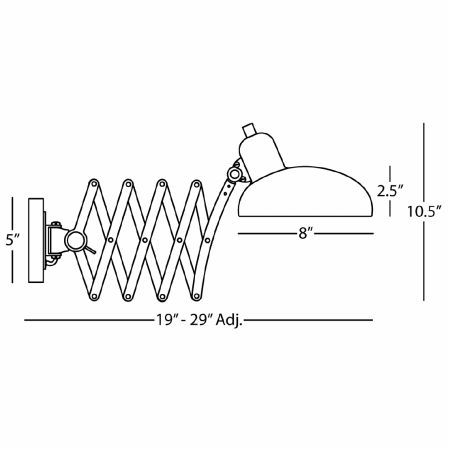 Robert Abbey-Bruno Wall Swinger-Line Drawing