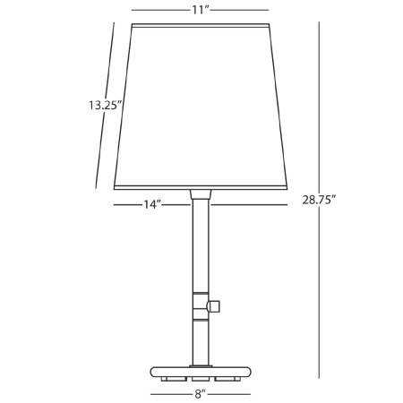 Robert Abbey-Buster Chica Taupe Claiborne AL-Line Drawing