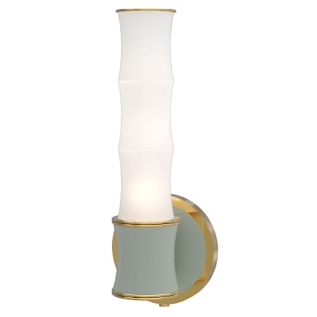 Robert Abbey Kane 13" Tall LED Wall Sconce Celadon / Modern Brass