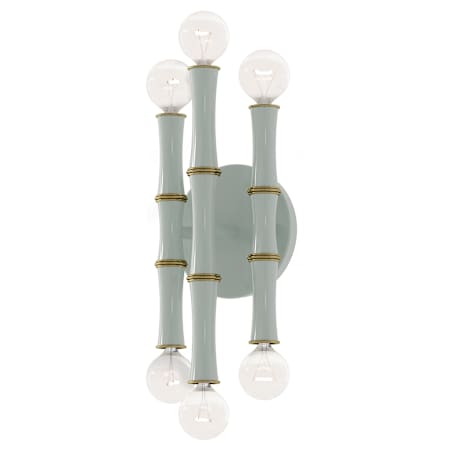 Robert Abbey Kane 6 Light 12" Tall Wall Sconce Celadon / Modern Brass