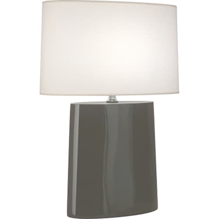 Robert Abbey Victor 26" Tall Buffet Table Lamp with Fabric Shade Ash
