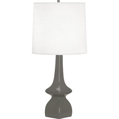 Robert Abbey Jasmine 31" Tall Vase Table Lamp with Linen Shade Ash / Glazed Ceramic