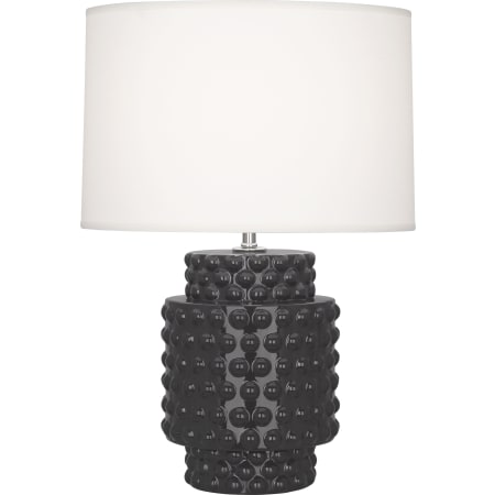 Robert Abbey Dolly 22" Column Table Lamp with a Fondine Fabric Shade Ash