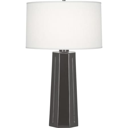Robert Abbey Mason 26" Column Table Lamp with a Linen Shade Ash