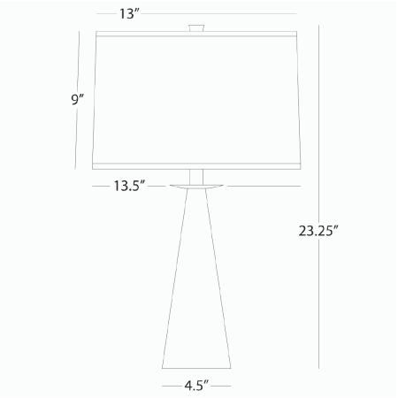 Robert Abbey-Dal Tapered AL-Line Drawing