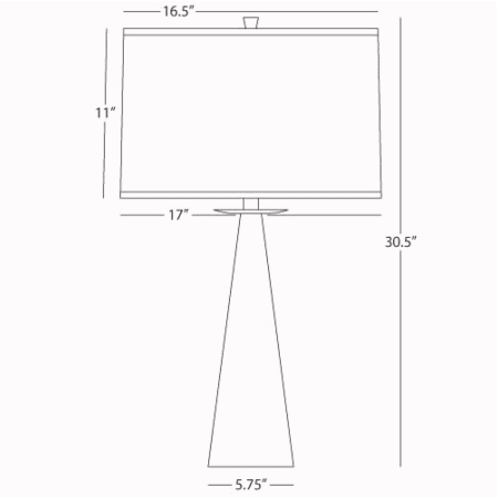 Robert Abbey-Dal Tapered TL-Line Drawing