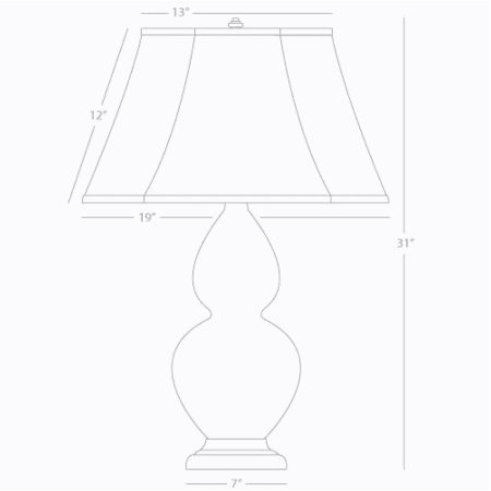 Robert Abbey-DBL Gourd BZ Accent TL-Line Drawing