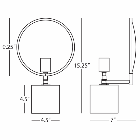 Robert Abbey-Fineas Backlit ALA AL-Line Drawing
