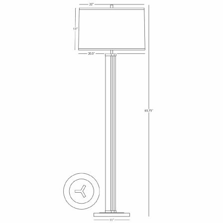 Robert Abbey-Fineas Fondine FL-Line Drawing