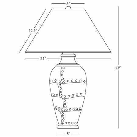 Robert Abbey-Foundry VERT Gifted BRUS TL-Line Drawing