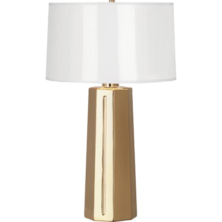 Robert Abbey Mason 26" Tall Buffet Table Lamp with White Paper Shade Polish Gold