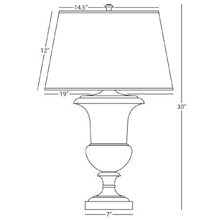 Robert Abbey-Helena Linen TL-Line Drawing