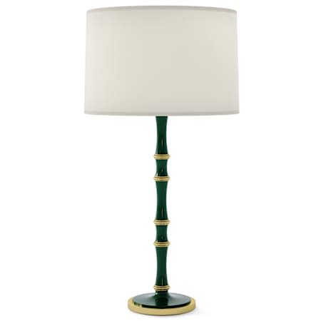 Robert Abbey Kane 31" Tall Buffet Table Lamp with White Fabric Shade Jungle / Modern Brass