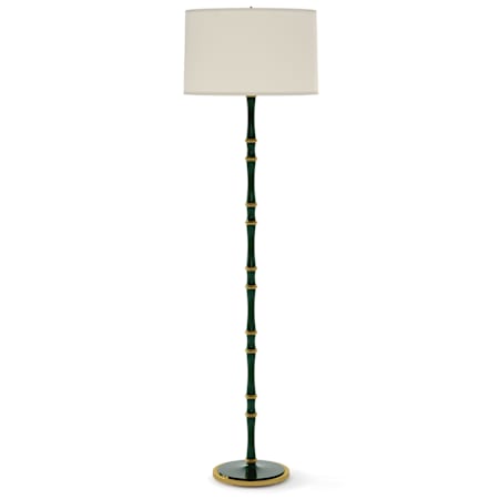 Robert Abbey Kane 65" Tall Torchiere Floor Lamp with White Fabric Shade Jungle / Modern Brass