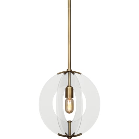 Robert Abbey-Latitude Pendant-Aged Brass Full