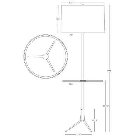 Robert Abbey-Martine FL-Line Drawing