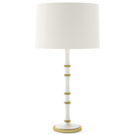 Robert Abbey Kane 31" Tall Buffet Table Lamp with Matte Daisy Paper Shade Matte Daisy / Modern Brass