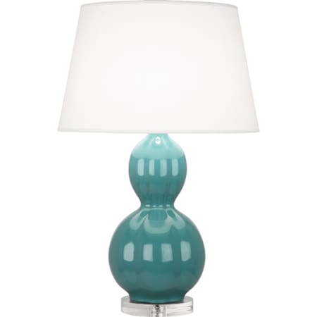 Robert Abbey Williamsburg Randolph 31" Tall Vase Table Lamp with Pearl Fabric Shade Blue Green