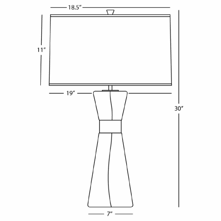 Robert Abbey-Penelope Nickel TL-Line Drawing