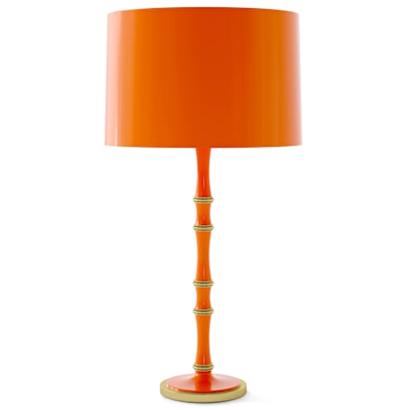 Robert Abbey Kane 31" Tall Buffet Table Lamp with Pumpkin/Orange Paper Shade Pumpkin / Modern Brass