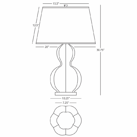 Robert Abbey-Randolph LUC Accent TL-Line Drawing