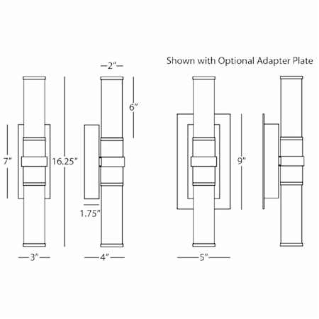 Robert Abbey-Roderick HAL Wall Sconce-Line Drawing