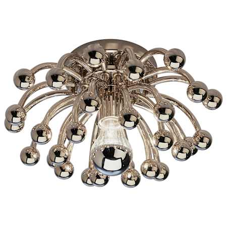 Robert Abbey Anemone 13" Wide LED Semi-Flush Ceiling Fixture Polished Nickel