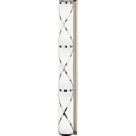 Robert Abbey Chase 6 Light 37" Tall Wall Sconce with Cased Glass Shade Polished Nickel