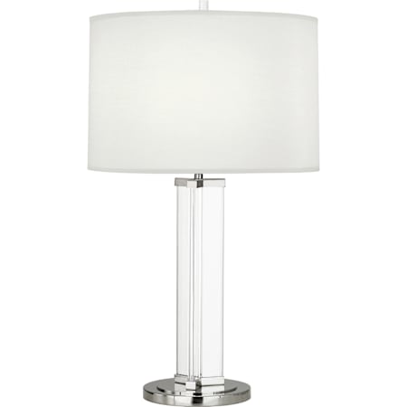 Robert Abbey Fineas 29" Tall Buffet Table Lamp with Fabric Shade Polished Nickel