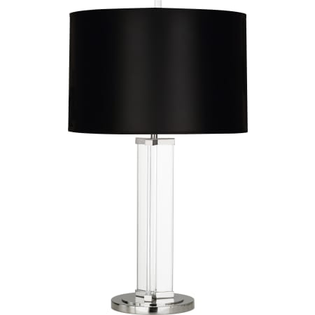 Robert Abbey Fineas 29" Column Table Lamp with an Opaque Parchment Shade Polished Nickel
