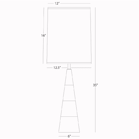 Robert Abbey-Tapered Canaan TL-Line Drawing