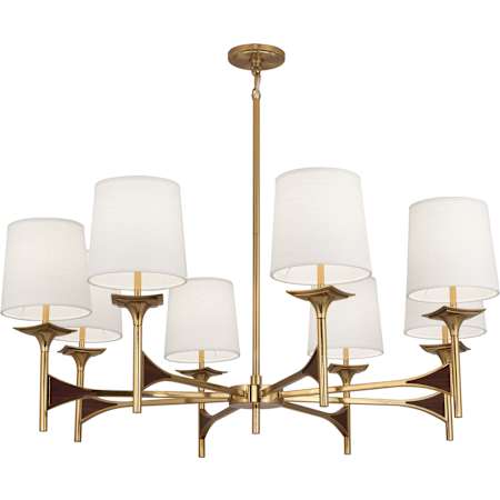 Robert Abbey-Trigger Chandelier-Modern Brass Full