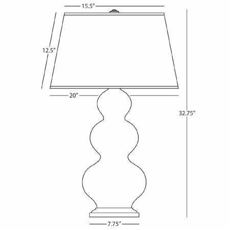 Robert Abbey-Triple Gourd DUP Brass AL-Line Drawing