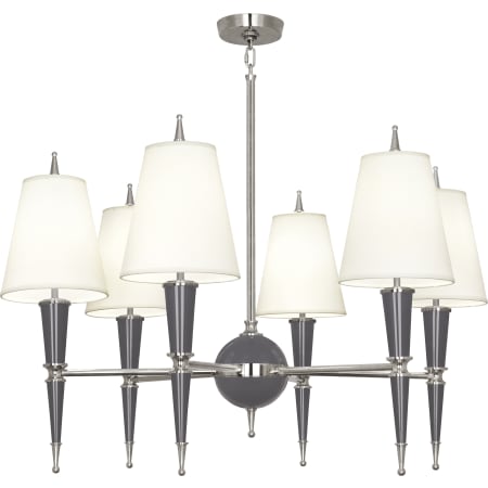 Robert Abbey-Versailles Ascot Nickel Chandelier-Ash Full