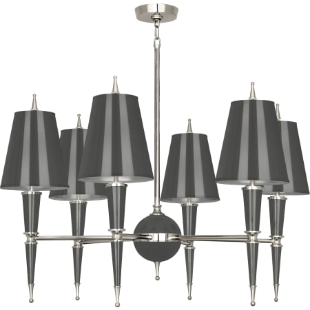 Robert Abbey-Versailles OPQ Nickel Chandelier-Ash Full