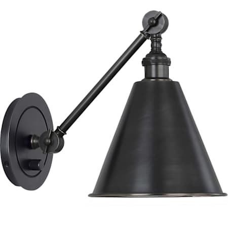 Robert Abbey Alloy 8" Tall Wall Sconce Deep Patina Bronze