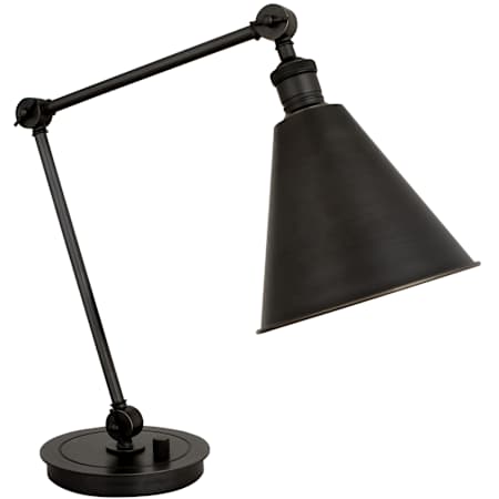 Robert Abbey Alloy 10" Tall Swing Arm Desk Lamp Deep Patina Bronze