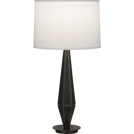 Robert Abbey Wheatley 23" Tall Buffet Table Lamp with White Fabric Shade Deep Patina Bronze