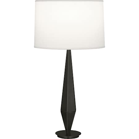 Robert Abbey Wheatley 34" Tall Buffet Table Lamp with Fabric Shade Deep Patina Bronze