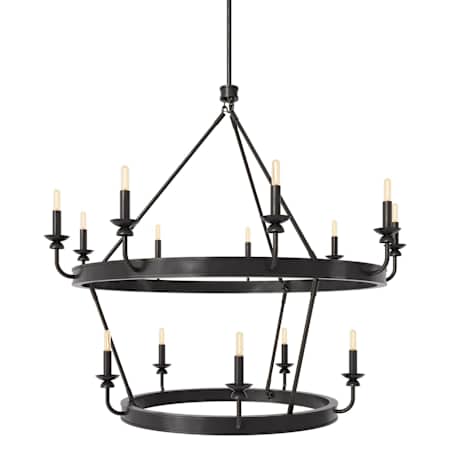 Robert Abbey William 14 Light 49" Wide Chandelier Bronze