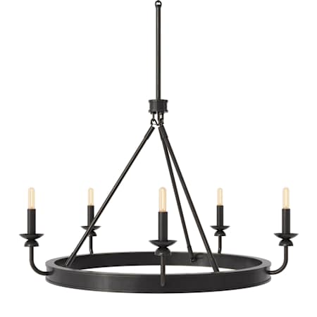 Robert Abbey William 9 Light 35" Wide Chandelier Bronze