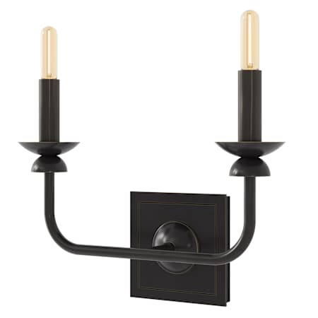 Robert Abbey William 2 Light 11" Tall Wall Sconce Bronze