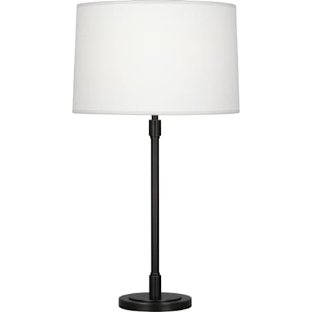 Robert Abbey Bandit 29" Tall Buffet Table Lamp with Linen Shade Deep Patina Bronze