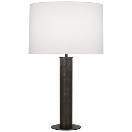 Robert Abbey Michael Berman Brut 29" Tall Buffet Table Lamp with Fabric Shade Deep Patina Bronze