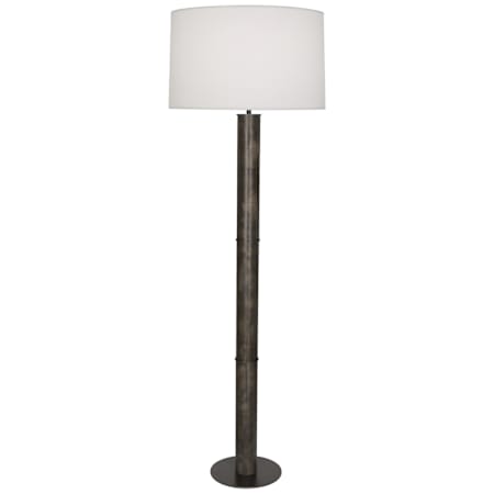 Robert Abbey Michael Berman Brut 62" Tall Torchiere Floor Lamp with Fabric Shade Deep Patina Bronze