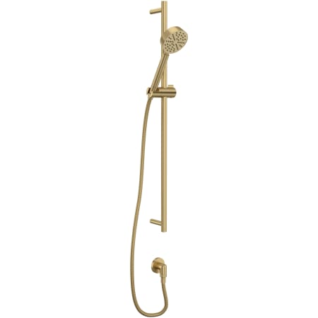 Rohl 1.8 GPM Single Function Hand Shower Package - Includes Slide Bar, Hose, and Wall Supply Antique Gold