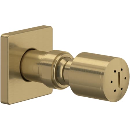 Rohl Single Function Square Brass Body Spray Antique Gold